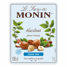 Monin Sugar Free Hazelnut Syrup 1ltr