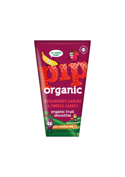 Pip Kids S/berry Banana and Purple Carrot Smoothie 24x180ml