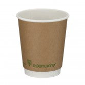 12oz Eco Kraft Double Wall Hot Cups X500