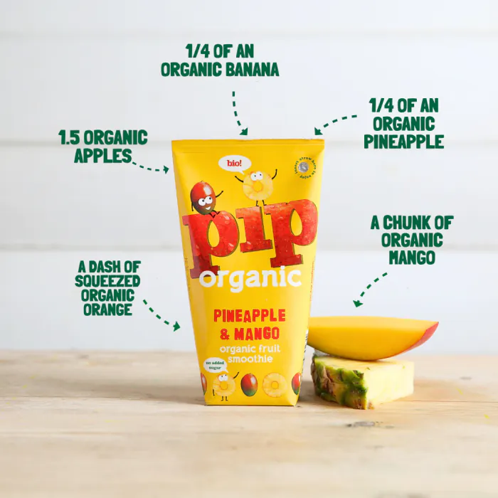 Pip Kids Pineapple and Mango Smoothie 24x180ml