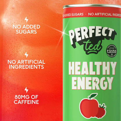 Perfect Ted Apple and Raspberry Healthy Energy 12x250ml